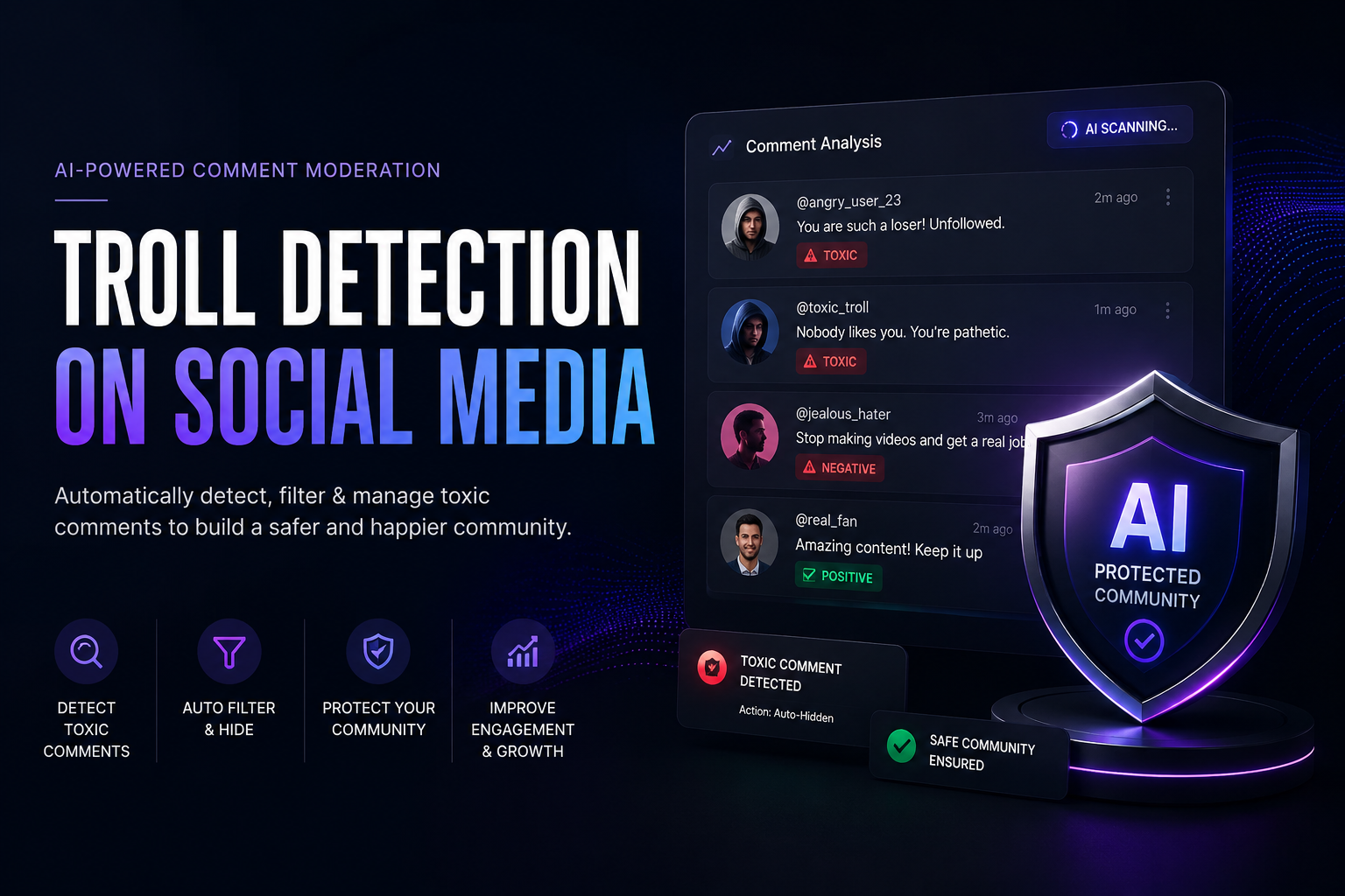 AI-Powered Troll Detection for Social Media Comments: A Strategic Workflow for Brands blog cover image